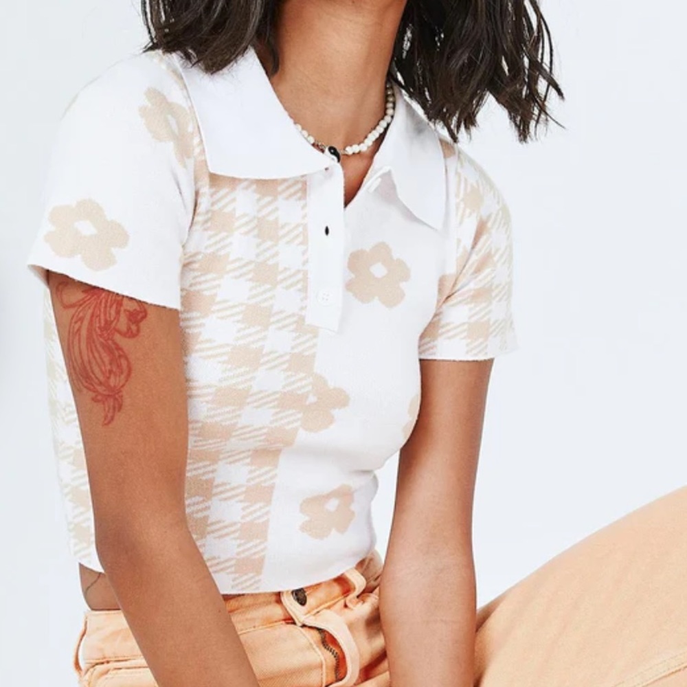 Princess Polly Lainey Top White/Beige